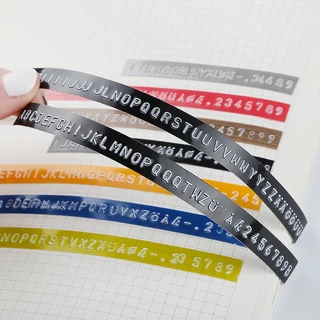 3Pcs เทปรีฟิล 9 มม. x 3 ม. เทปปั๊มตัวอักษรนูน สําหรับ MOTEX / DYMO / CIDY Label Makers / Writer COD