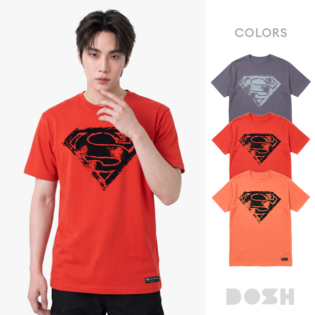 DOSH MEN'S T-SHIRTS SUPERMAN เสื้อยืดคอกลมผู้ชาย DSMT5217-OW (XS-2XL)