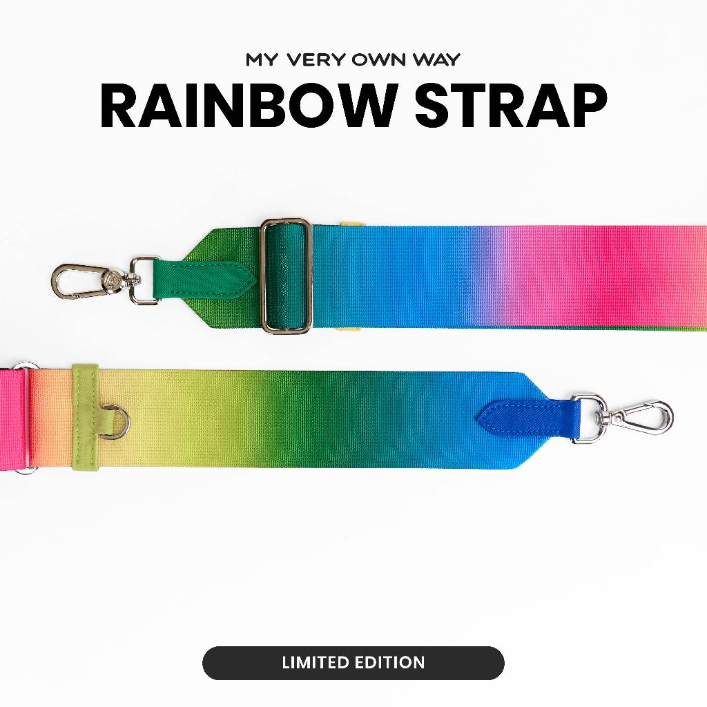 MyVeryOwnWay | Limited  ✨ Rainbow Strap - สายกระเป๋าสีรุ้ง รุ่น Limited Edition หมดแล้วหมดเลย (มี 27 สี)
