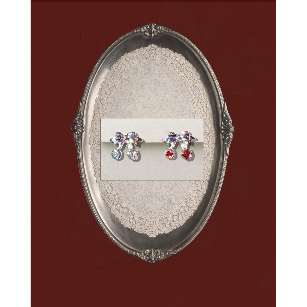 More Than Piercing: MP16 Cherry Bowie *waterproof* (Ms.Berry Collection) (1 pc) จิวหู/ต่างหู