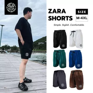 Monkey Siam | Zara Shorts - ขาสั้นซาร่า M-4XL เอว 25-48 กางเกงขาสั้นผู้ชาย เอวยางยืด มีรูเข็มขัด เหนือเข่า
