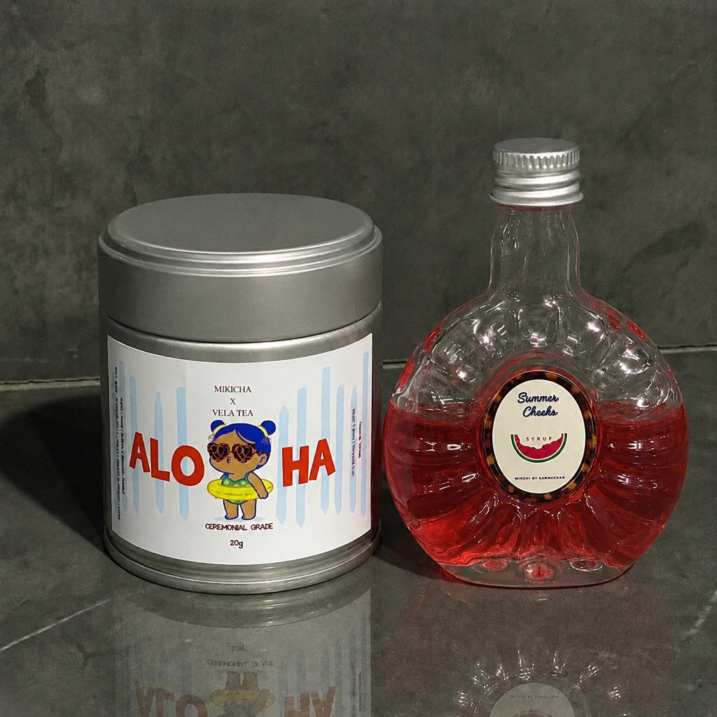 (พร้อมส่ง) vela tea ベラティー Vela Aloha | Ceremonial matcha แถมไซรัปแตงโม
