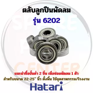 ลูกปืนพัดลมxHatari ขนาด 16"-25" นิ้ว สำหรับพัดลมตั้งพื้น ติดผนัง และอุตสาหกรรม/โรงงาน (ชุด 1 ชิ้น/ไม่รวมซีลยาง)