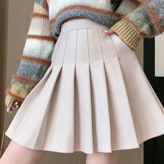 LITTLE KOREA - รุ่น Wool Color มีกระเป๋า ยาว 16”-17” เอว 24” ถึง 35” กระโปรงเทนนิสไหมพรม มีซับใน