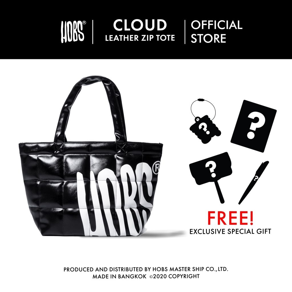 Hobs® กระเป๋าหนังนุ่มนิ่ม มีซิป | CLOUD LEATHER ZIP TOTE | Shopping Bag