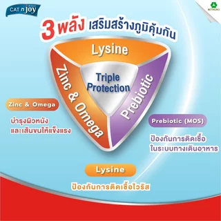 CAT n joy อาหารแมวโต เม็ดเล็ก กรอบ สำหรับแมวอายุ 1 ปี ขึ้นไป รสแซลมอน ขนาด 14 กก.