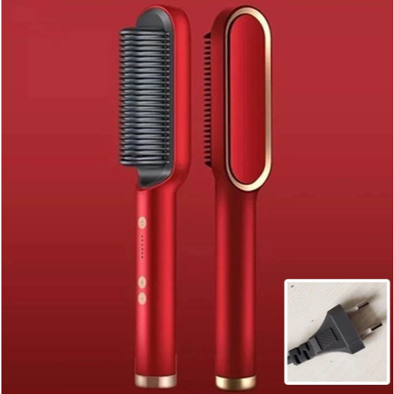 หวียืดผมไฟฟ้า หวีตรงไฟฟ้า หวีไฟฟ้าพกพา Hair Straightener Comb ร้อนเร็ว ปรับอุณหภูมิได้ ใช้งานง่าย สำหรับผมตรงและผมฟู