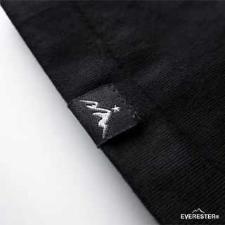 EVERESTER เสื้อยืด คอฟิต - แขนปีกนก วินเทจ Doberman Heavy Cotton เสื้อผู้ชาย Oversize สีดำ Wing