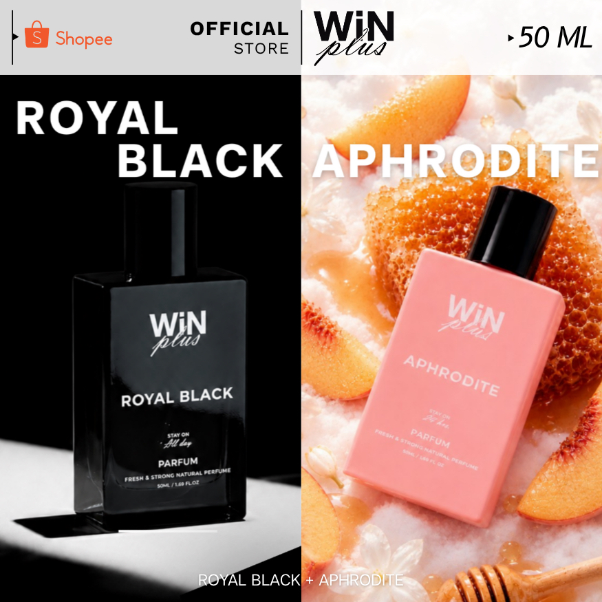 WiNPlus Perfume SET กิ่งทองกับใบรับรองแพทย์ (รอยัล แบล็ค + อะโฟรไดท์)