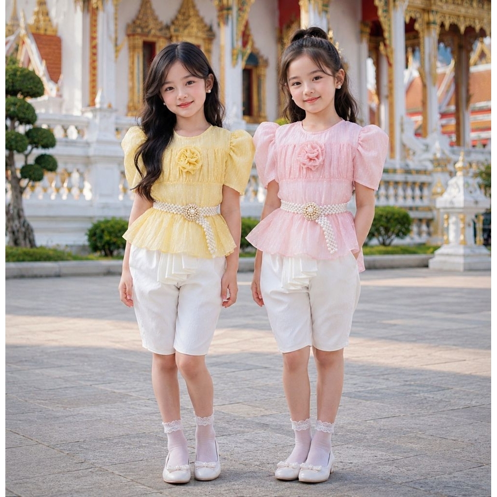 ชุดไทยเด็ก ชุดไทยเด็กผู้หญิง (รุ่น บัวบูชา)