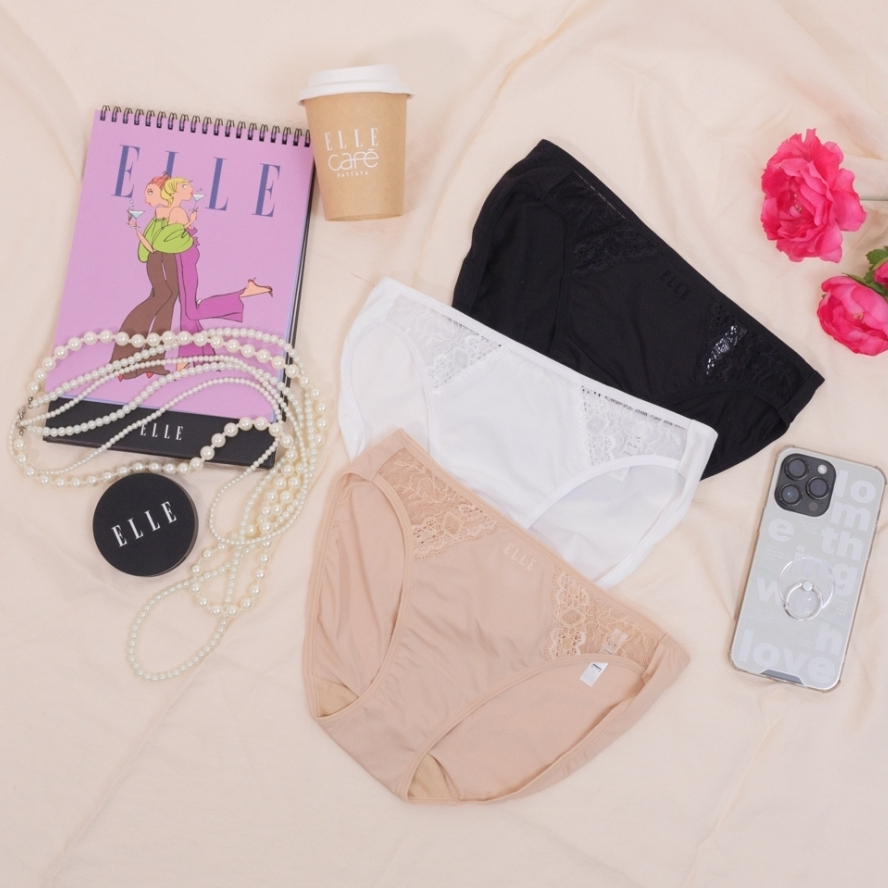 ELLE PANTY I แพ็ค 1 ชิ้น กางเกงในรูปแบบ BIKINI LOWRISE I LU2860