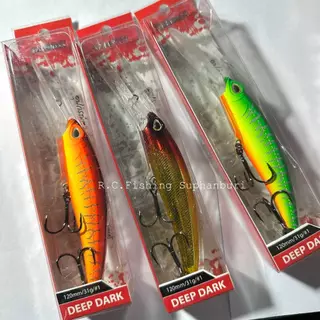 WEEBASS DEEPDARK 120 เหยื่อปลอม ลิ้นยาว ดำลึก 4.5m เบ็ด 3 ทาง #1 | Deep Diving Minnow Slow Floating 120mm 31g