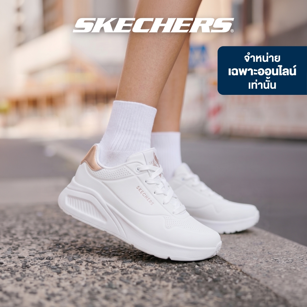 Skechers สเก็ตเชอร์ส รองเท้าผู้หญิง Women Online Exclusive Uno Lite Street Shoes - 177291-WHT