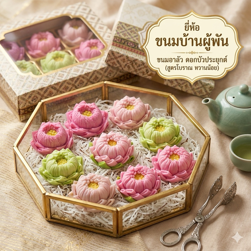 ส่งต่อความสุขความเจริญ ด้วย "อาลัวดอกบัวมงคล"พับกลีบดอกสวยงาม สูตรโบราณ 🕊️💛