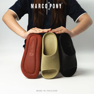 Marco Pony รองเท้าสลิปเปอร์ EVA รองเท้าแตะแพลตฟอร์มหนา ดีไซน์ปลายเท้าเปิด พื้นกันลื่น MH9040