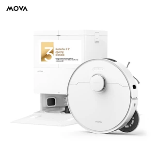 MOVA E50 Ultra Robot Vacuum Cleaner หุ่นยนต์ดูดฝุ่นถูพื้นอัตโนมัติแรงดูด30KPa ดูดเปียกแห้ง ป้องกันขนพัน นำทางLDSอัจฉริยะ