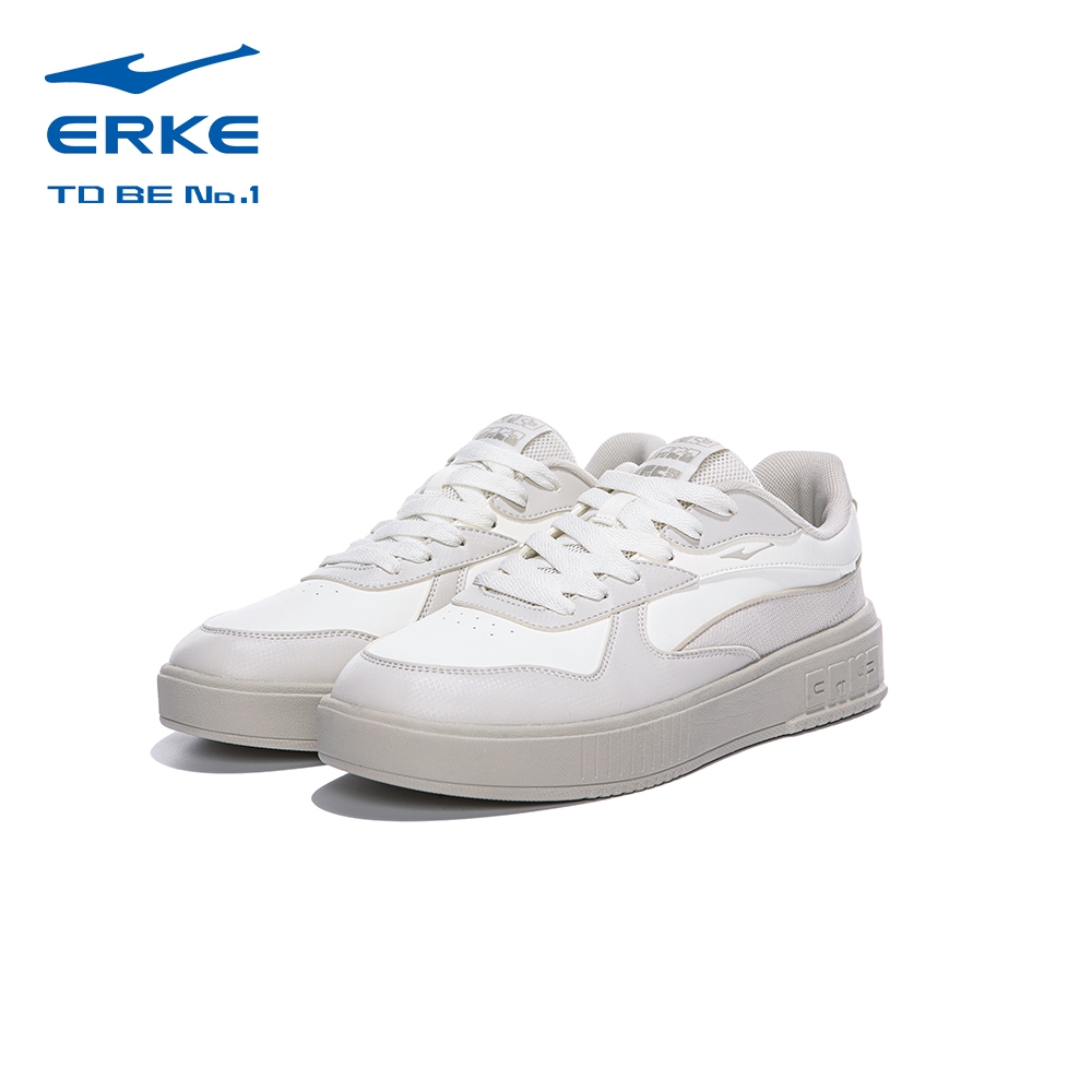 ERKE Skateboard Shoes , L.White/L.Grey ,11125201409-003