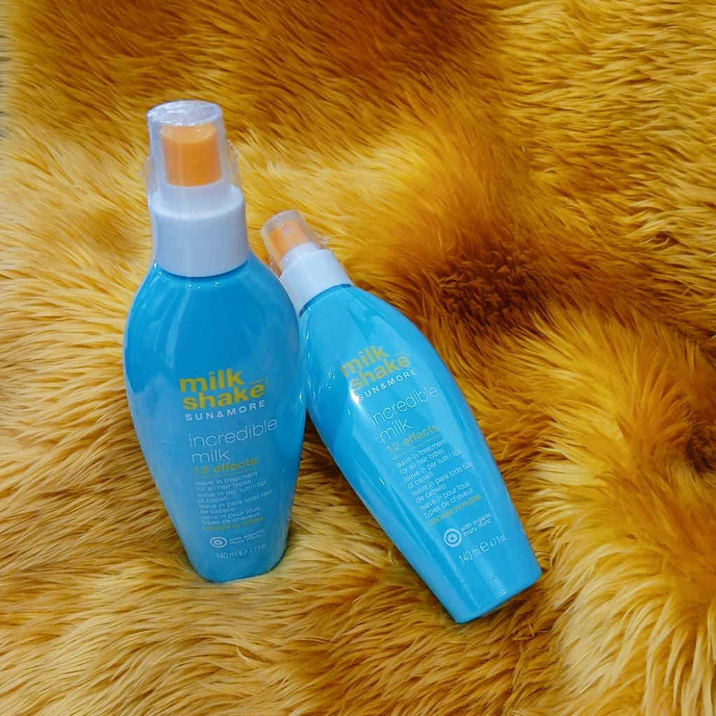 🔥โค้ดส่วนลดทักแชท🔥☀️Milk_shake Sun & More Incredible Milk 140ml ผลิตภัณฑ์บำรุงผมชนิดไม่ต้องล้างออก ☀