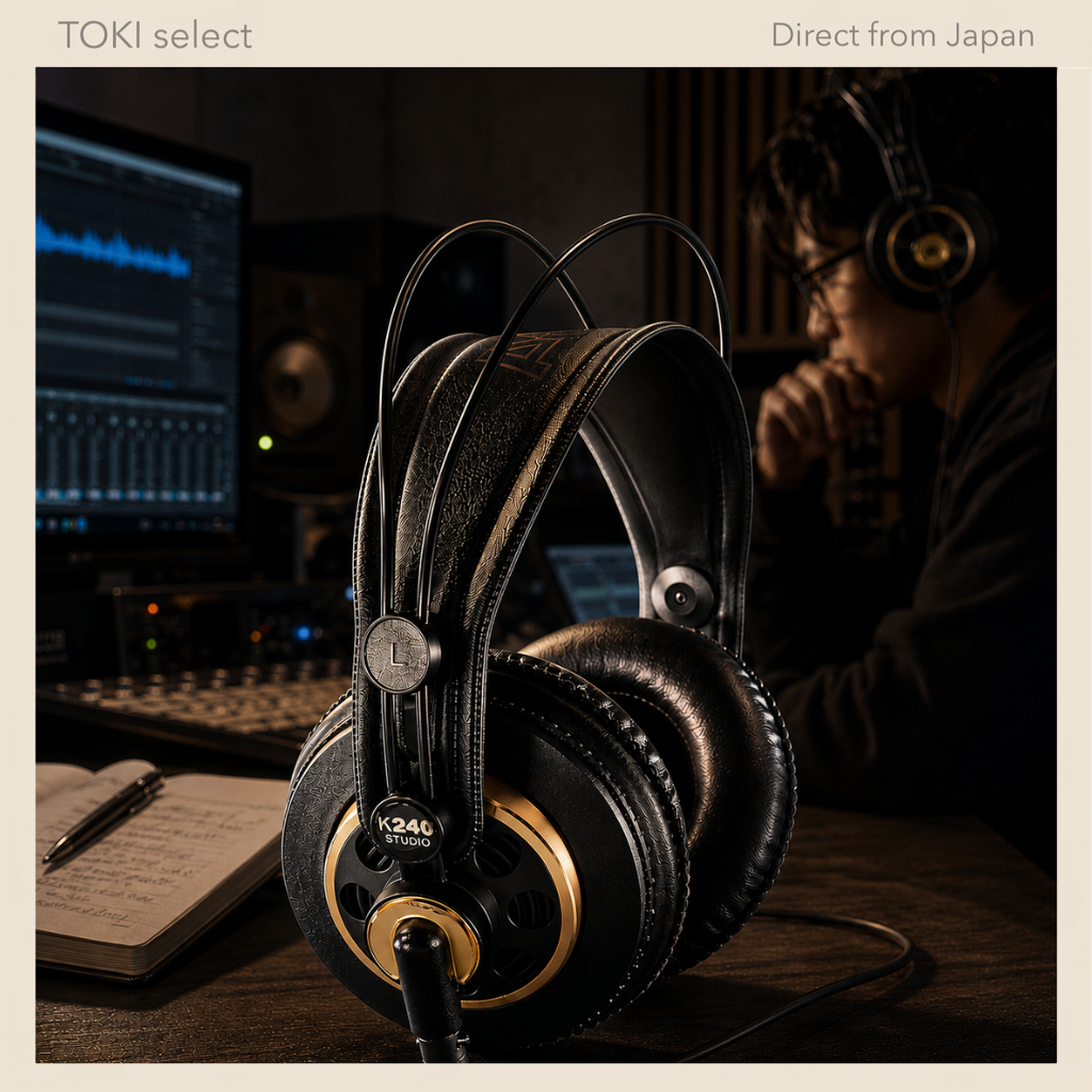 AKG K240 Studio Semi-Open Monitor Headphones Professional OverEar Wired for Recording Mixing Podcast