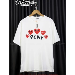 Big Size เสื้อยืด Play-A1 หัวใจ อก38"-56" XS-5XL พร้อมส่งจากไทย Cotton 100% ไม่ใช่ผ้ามัน ผ้าหนาใส่สวย