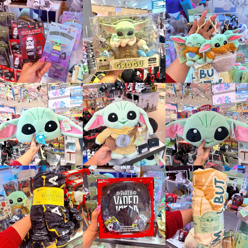 Star Wars x Miniso สินค้าเข้าใหม่ หมอน ผ้าห่ม ตุ๊กตา หูฟัง พวงกุญแจ กระเป๋า พร้อมส่งลิขสิทธิ์แท้