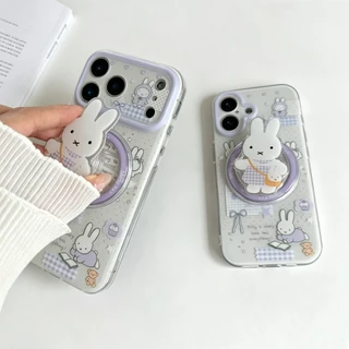 เคส IMD สำหรับ ต่ายม่วง iphone17promax 17 17pro 16promax 13 14 15 16plus 11 14promax งานด้าน ไม่เป็นรอยนิ้วมือไอโฟน16