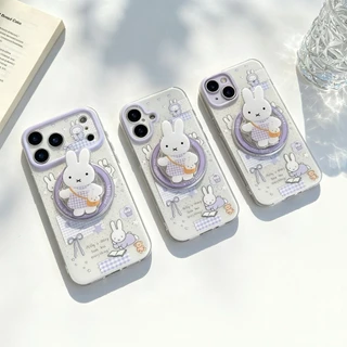 เคส IMD สำหรับ ต่ายม่วง iphone17promax 17 17pro 16promax 13 14 15 16plus 11 14promax งานด้าน ไม่เป็นรอยนิ้วมือไอโฟน16