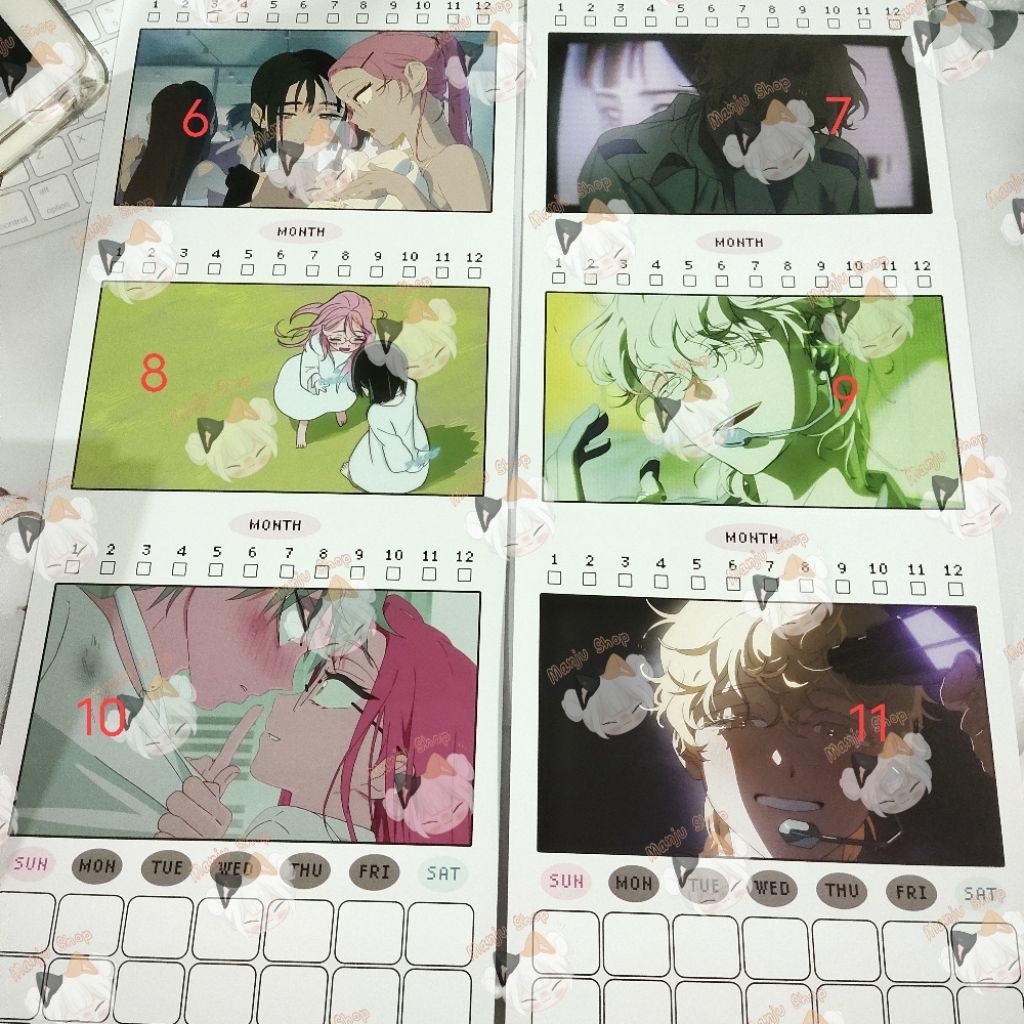 (พร้อมส่ง จ. พ. ศ.) Alien stage × Aniplus banista คาเฟ่กระต่าย หน้าปฏิทิน เลือกลาย