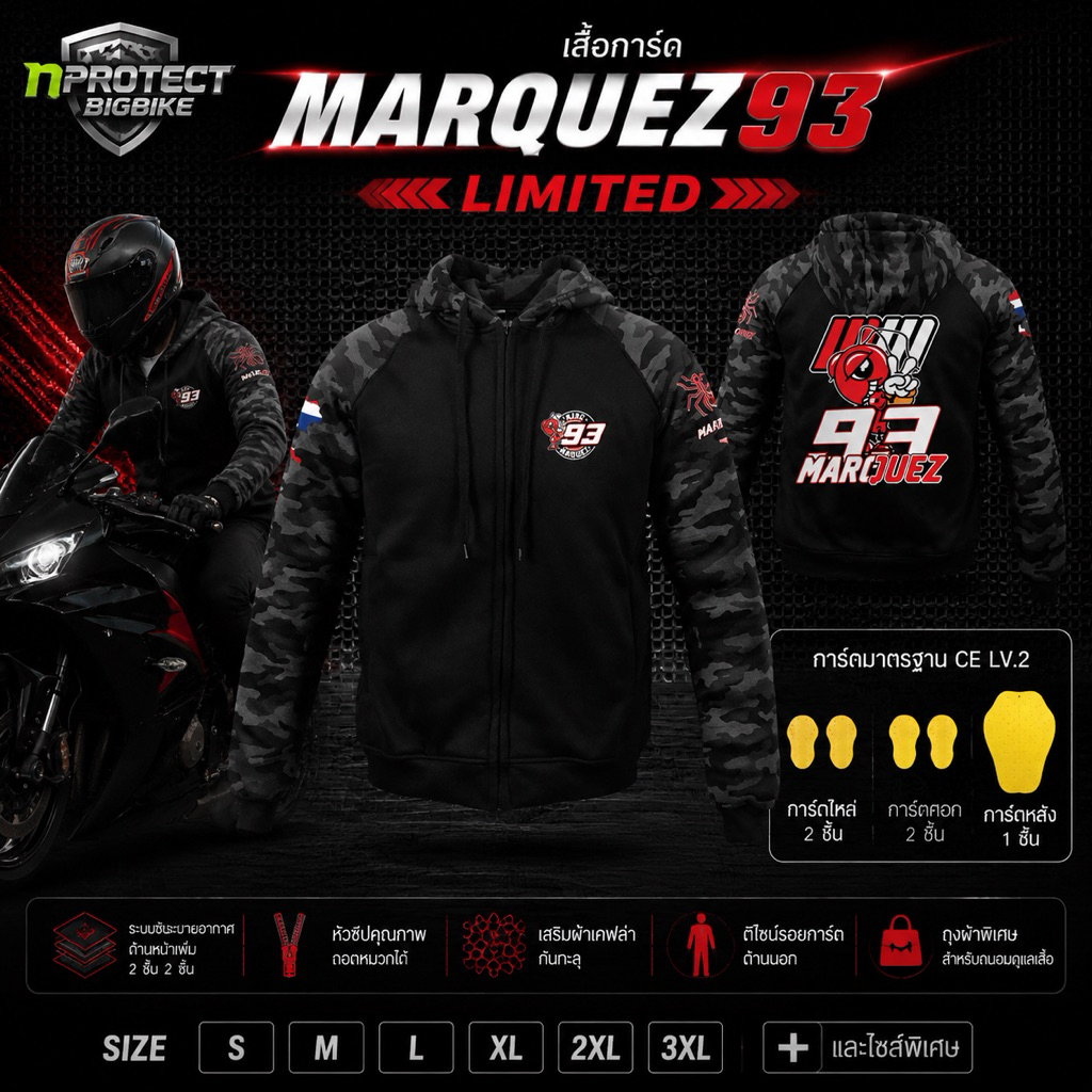 เสื้อการ์ด HONDA ADV350 รุ่น Full Option (มีของพร้อมส่งทันที)