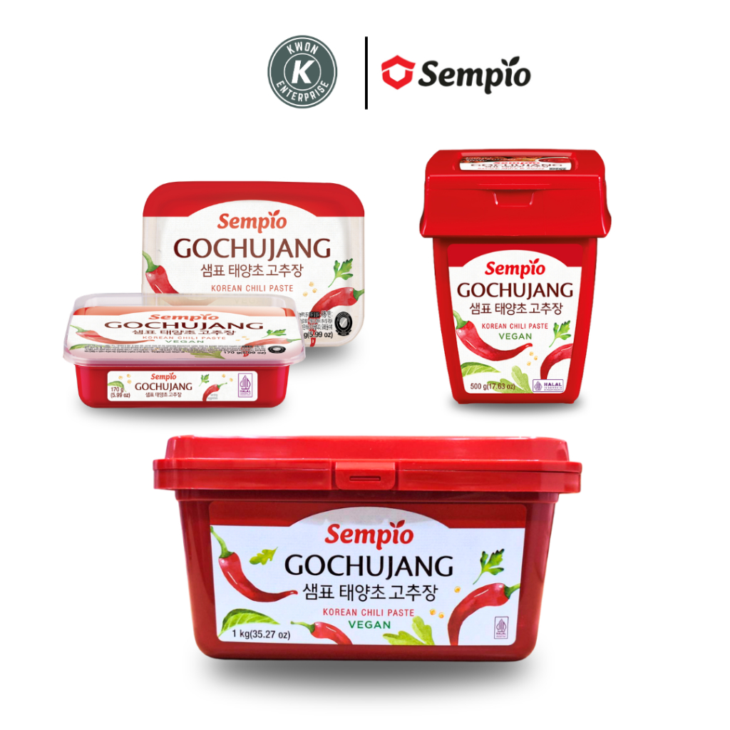 โกชูจัง ซอสพริกเกาหลี ตรา เซมเพียว (Gochujang Hot Pepper Paste SEMPIO BRAND) 170g, 500g, 1kg