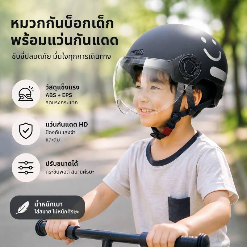 COD หมวกกันน็อค 3C สำหรับเด็ก วัสดุ PP ป้องกันแสงแดดในฤดูร้อน การ์ตูนน่ารัก กันลมกันน้ำ ใช้ได้กับสเก็ตบอร์ดและจักรยาน