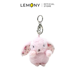 LEMONY พวงกุญแจตุ๊กตากระต่ายขนฟู (สวมกับชุดตุ๊กตาได้)