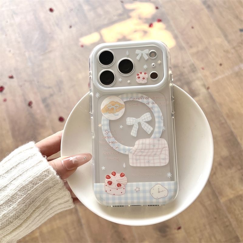 เคสการ์ตูนหลังขุ่น ชาร์จได้ สำหรับรุ่น Iphone 11 12 13 14 15 16 17 Pro Max L