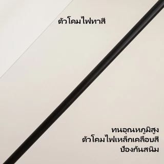 โคมไฟตั้งพื้น สไตล์โมเดิร์น Nordic พร้อมโป๊ะโคมผ้าสีขาว (แถมหลอดไฟ) สำหรับห้องทำงานและห้องนอน