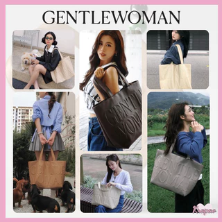 (**พร้อมส่ง)🔥🔝แท้ Gentlewoman Daily Tote Bag💯Official Gentlewoman กระเป๋า กระเป๋าสะพายไหล่ กระเป๋าหนัง ขนาดใหญ่