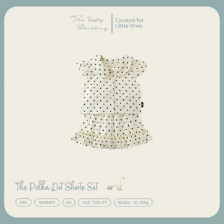 (พร้อมส่ง/ส่งด่วน🛵) The Polka Dot Shorts Set ชุดเซ็ตเด็ก-กระโปรงบอลลูน สไตล์เกาหลี จาก the.ugly.duckling