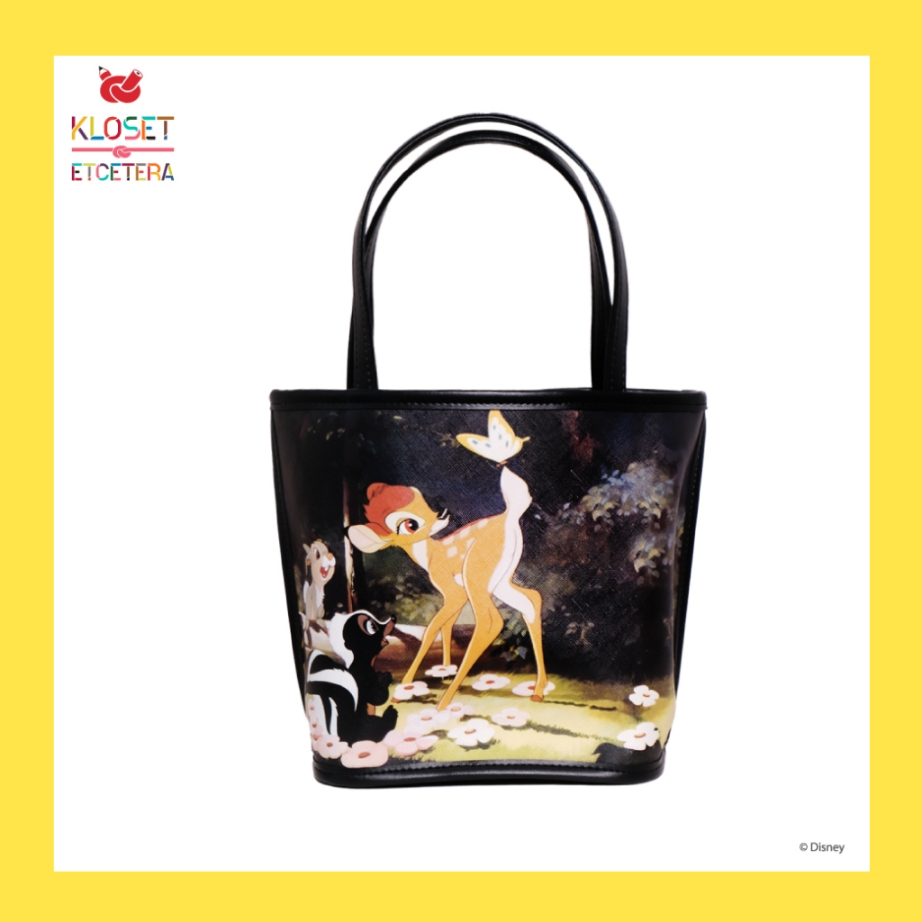 Kloset and Etcetera Bambi Nastya Bag (HH-06) กระเป๋าถือ/คล้องมือ สีดำลาย Bambi