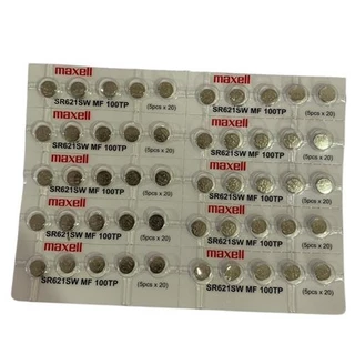 ถ่านกระดุม Maxell SR621SW , SR626SW แบบหลุม แบ่งขาย 30เม็ด,50เม็ด,100เม็ด