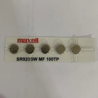 ถ่านกระดุม Maxell SR920SW,SR920 ,371 แบบหลุม แบ่งจำหน่าย จำนวน 1เม็ด,5เม็ด,10เม็ด
