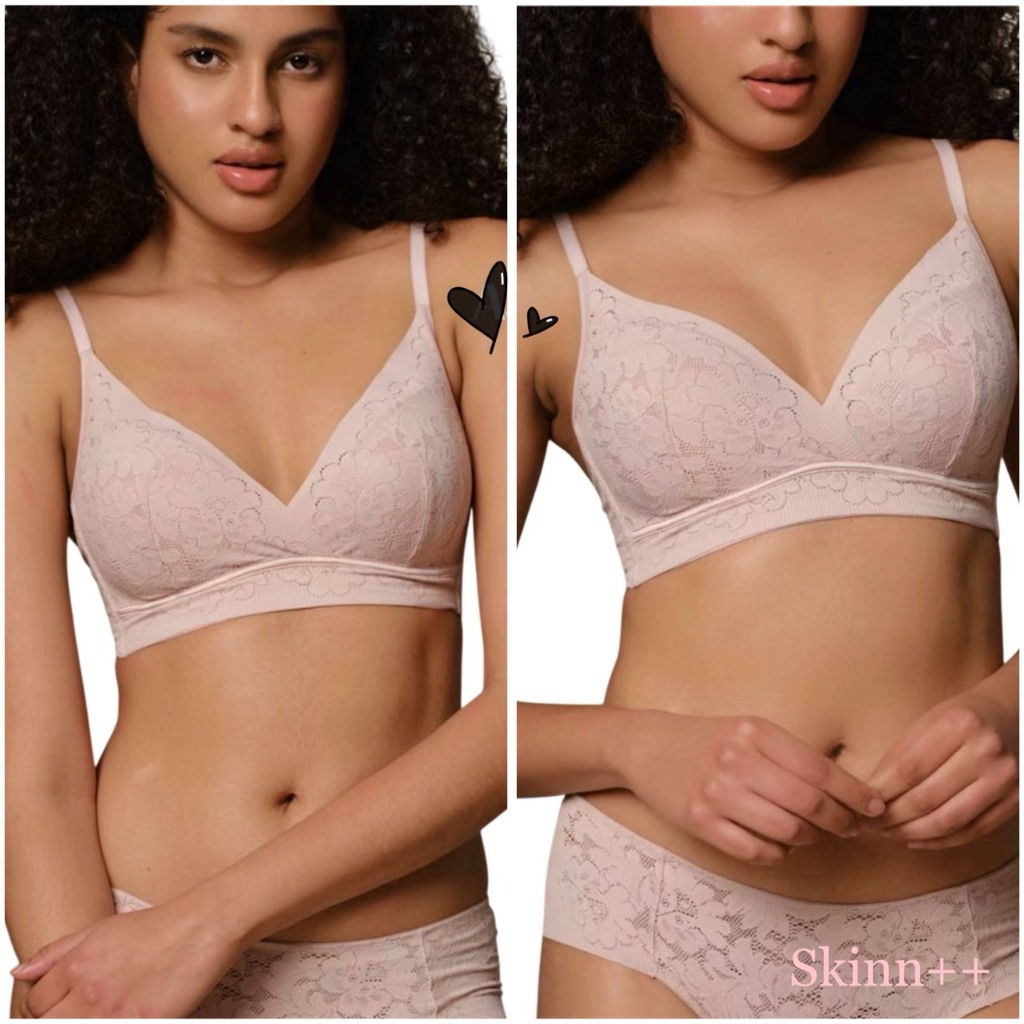 ชุดเซ็ตบราเล็ทเเต่ง ลูกไม้ จาก Skinn intimate