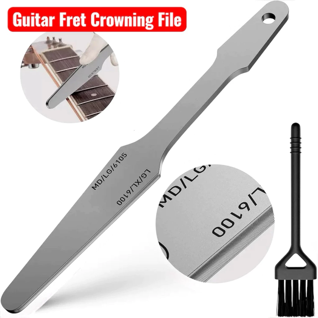 ตะไบสำหรับแต่งเฟรตกีตาร์ (Guitar Fret Crowning File) ที่ทำจากเหล็กกล้าคาร์บอนอย่างดี