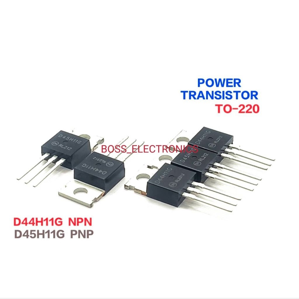 ราคา1ตัว 👉👉 D44H11G D45H11G 44H11G 45H11G POWER TRANSISTOR TO-220 10A 80V ทรานซิสเตอร์ NPN MJD44H11G