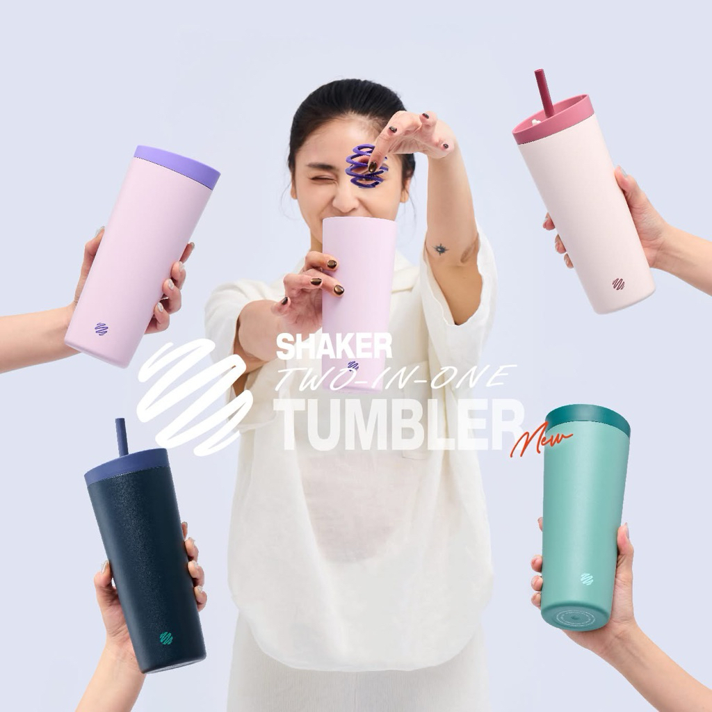 พร้อมส่ง🏵️ Blender Bottle 2-in-1 Shaker Tumbler🎉แถมฟรี 📌ที่หิ้วแก้วหนัง จากตัวแทนจำหน่ายโดยตรง💯