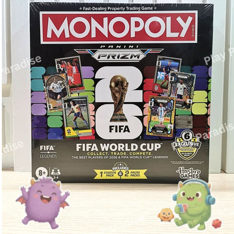 [มือ1] การ์ดฟุตบอล บอร์ดเกม Monopoly: Panini Prizm – FIFA World Cup 2026 (EN) ลิขสิทธิ์แท้ 100%