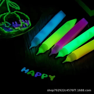 สีเรืองแสงในที่มืด 6 สี สูตรน้ำ ความสว่างสูง ขนาด 6 มล. สีเรืองแสงสำหรับงาน DIY