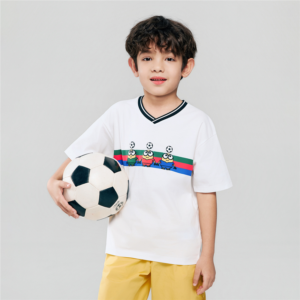 GIORDANO تيشيرت أطفال Minions World Cup