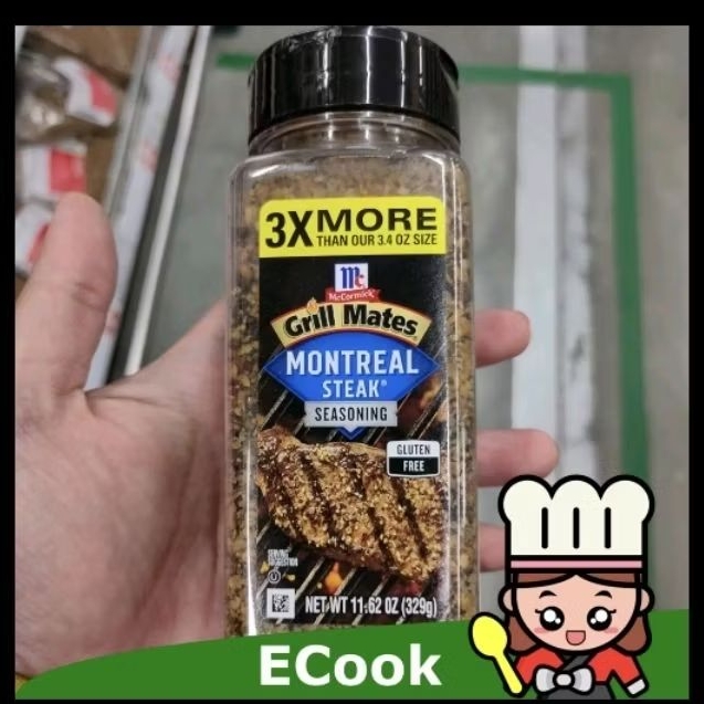 ecook สหรัฐ ผงปรุง สเต็ก 329g M montreal steak mcCormick