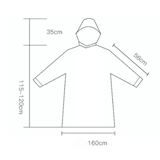 เสื้อกันฝนแฟชั่นผู้ใหญ่ แบบหนา EVA เสื้อคลุมกันฝนแบบคลุมตัว กิจกรรมกลางแจ้ง Rain Coat