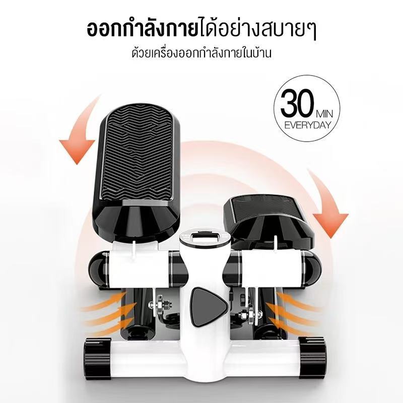 Mini Stepper สเต็ปเปอร์ จอแสดงผล LED แถมยางยืด ไขมันบ้าน เครื่องบริหารต้นขา