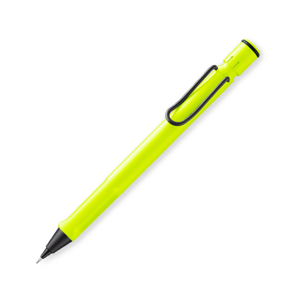 LAMY Safari Neon Yellow Mechanical Pencil Limited Edition 2026 (ดินสอลามี่ ด้ามสีเหลืองนีออน คลิปสีดำ)